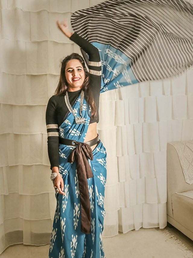 How to drape a cotton saree?